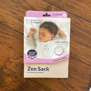 Grey blue nested bean weighted sleeper